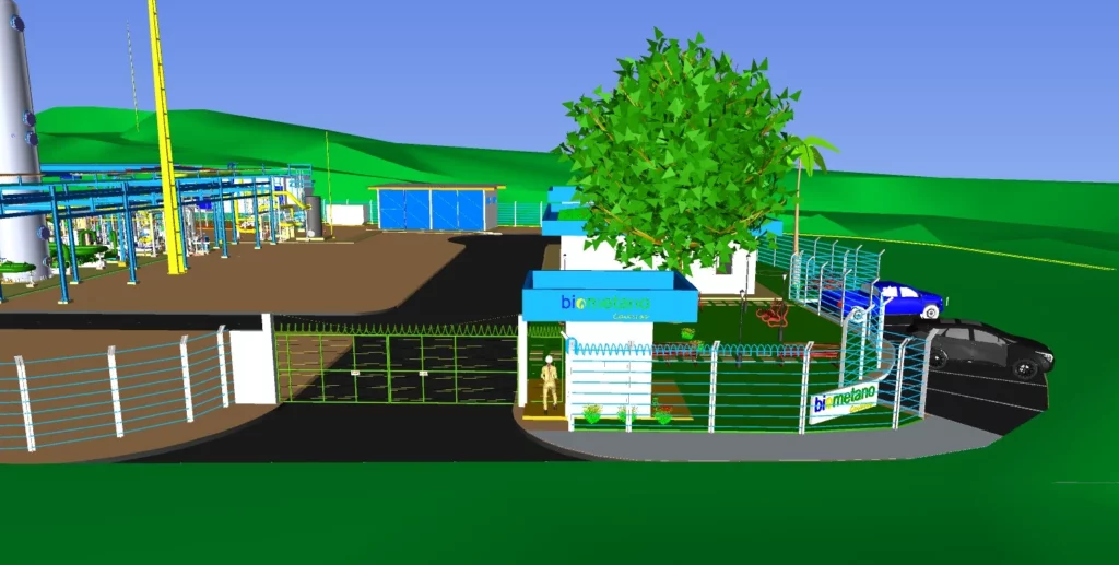 construcao planta biometano ()